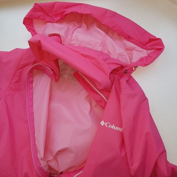 HOST PICK 🩷 COLUMBIA *NWOT* Sportswear Nylon Wind Breaker Pink Medium - Picture 3 of 15